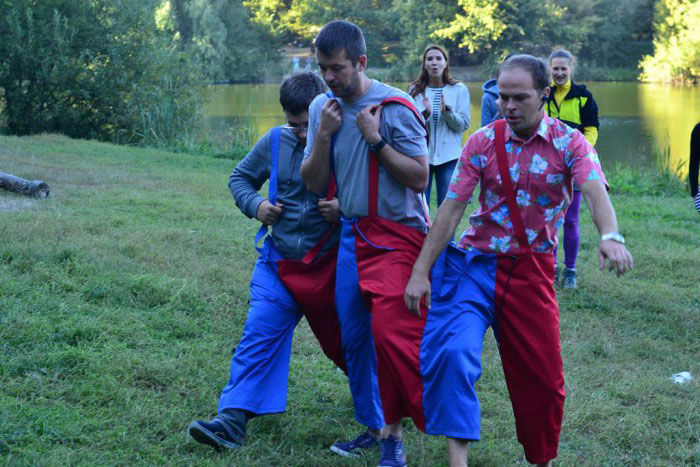 Штани потрійні