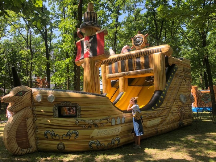 Батут-гірка "Піратський корабель"