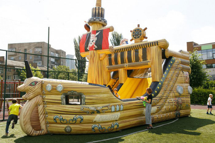 Батут-гірка "Піратський корабель"